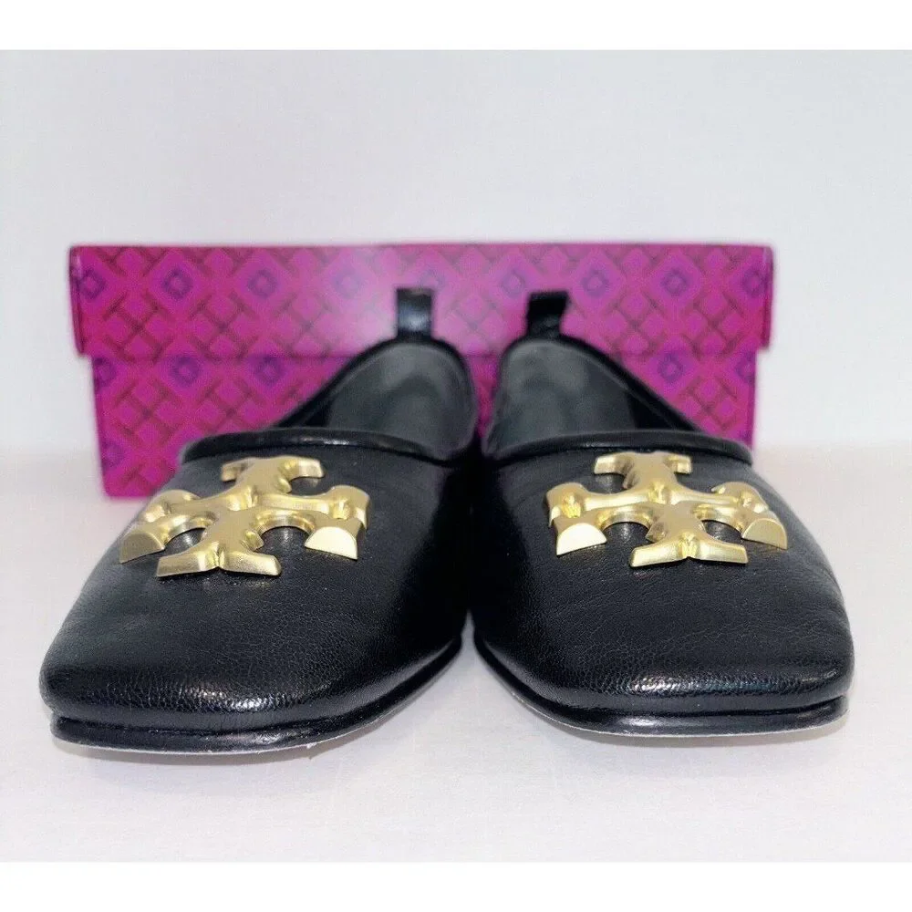 Tory Burch Eleanor Ballet Flats Black 7.5